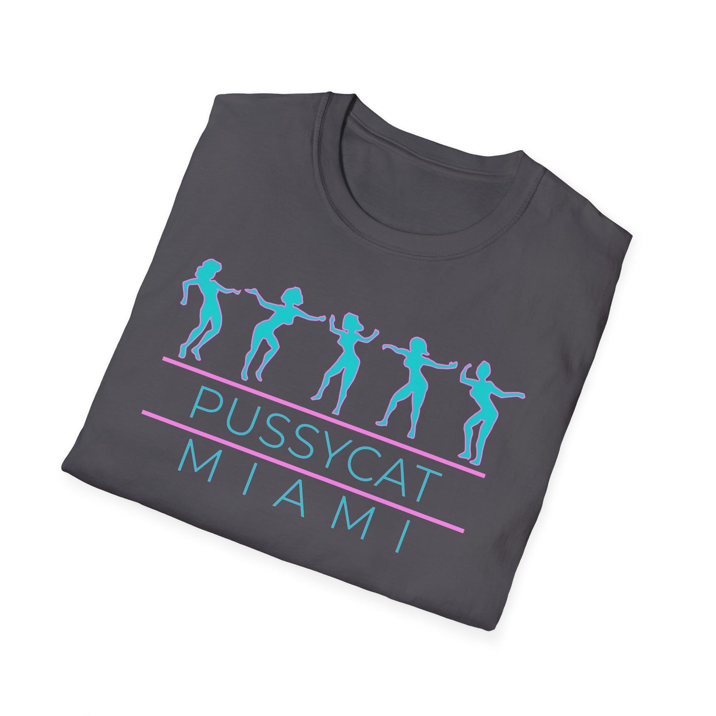 Pussycat Miami Unisex T-Shirt - Trendy Summer Tee for Beach Days, Vacations, Theme Parties, Casual Outfits, Gift for Friends