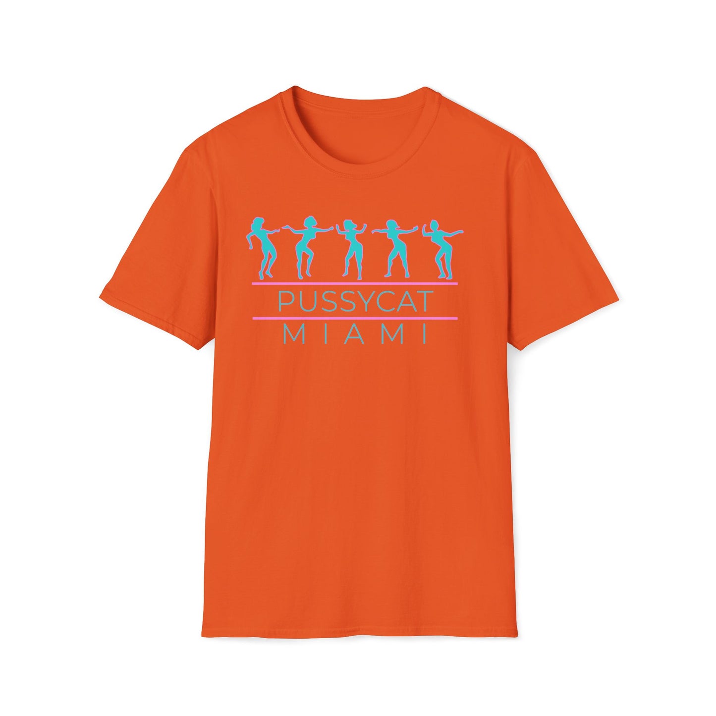 Pussycat Miami Unisex T-Shirt - Trendy Summer Tee for Beach Days, Vacations, Theme Parties, Casual Outfits, Gift for Friends