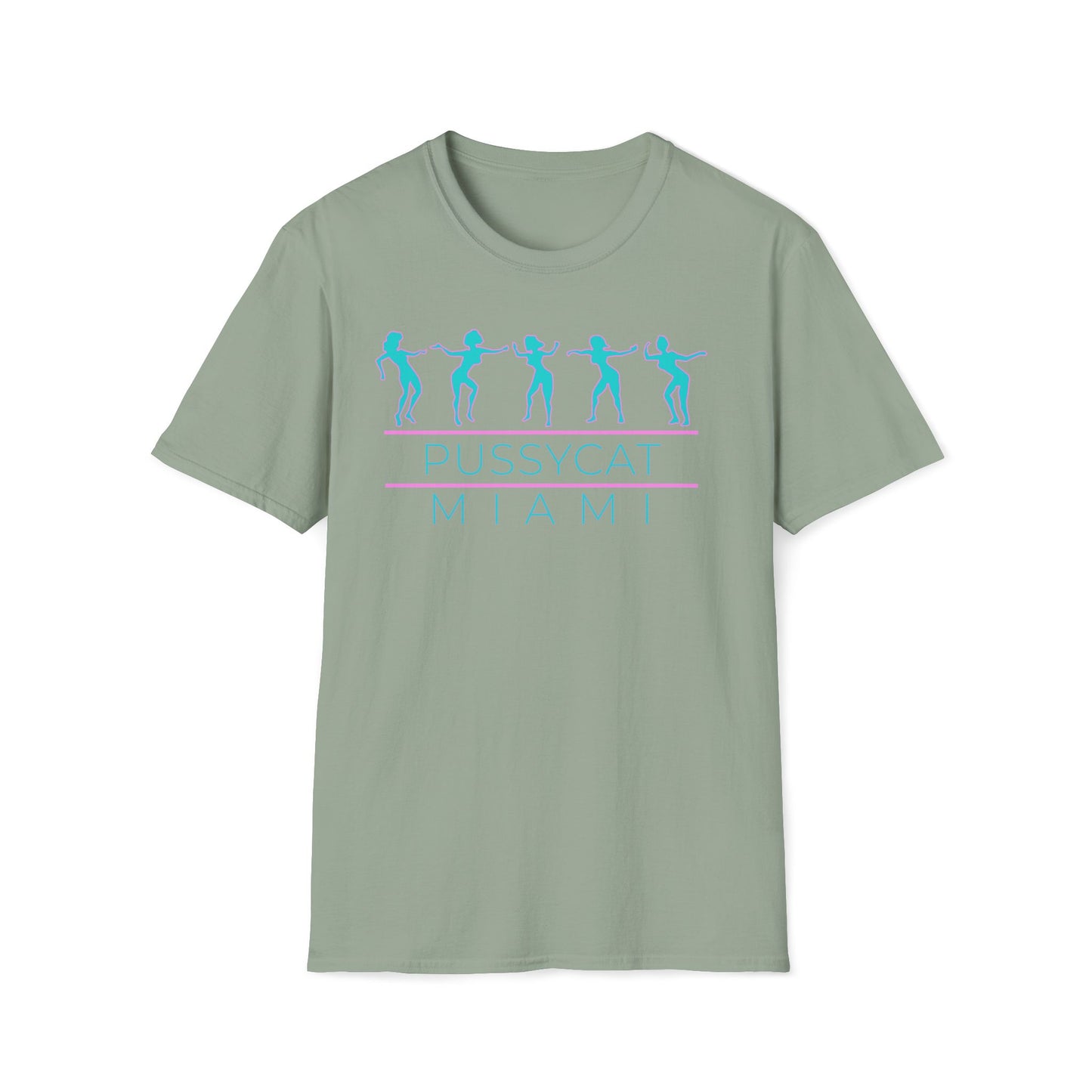 Pussycat Miami Unisex T-Shirt - Trendy Summer Tee for Beach Days, Vacations, Theme Parties, Casual Outfits, Gift for Friends