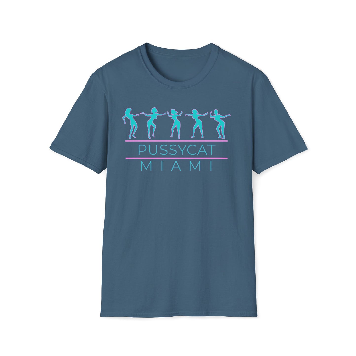 Pussycat Miami Unisex T-Shirt - Trendy Summer Tee for Beach Days, Vacations, Theme Parties, Casual Outfits, Gift for Friends