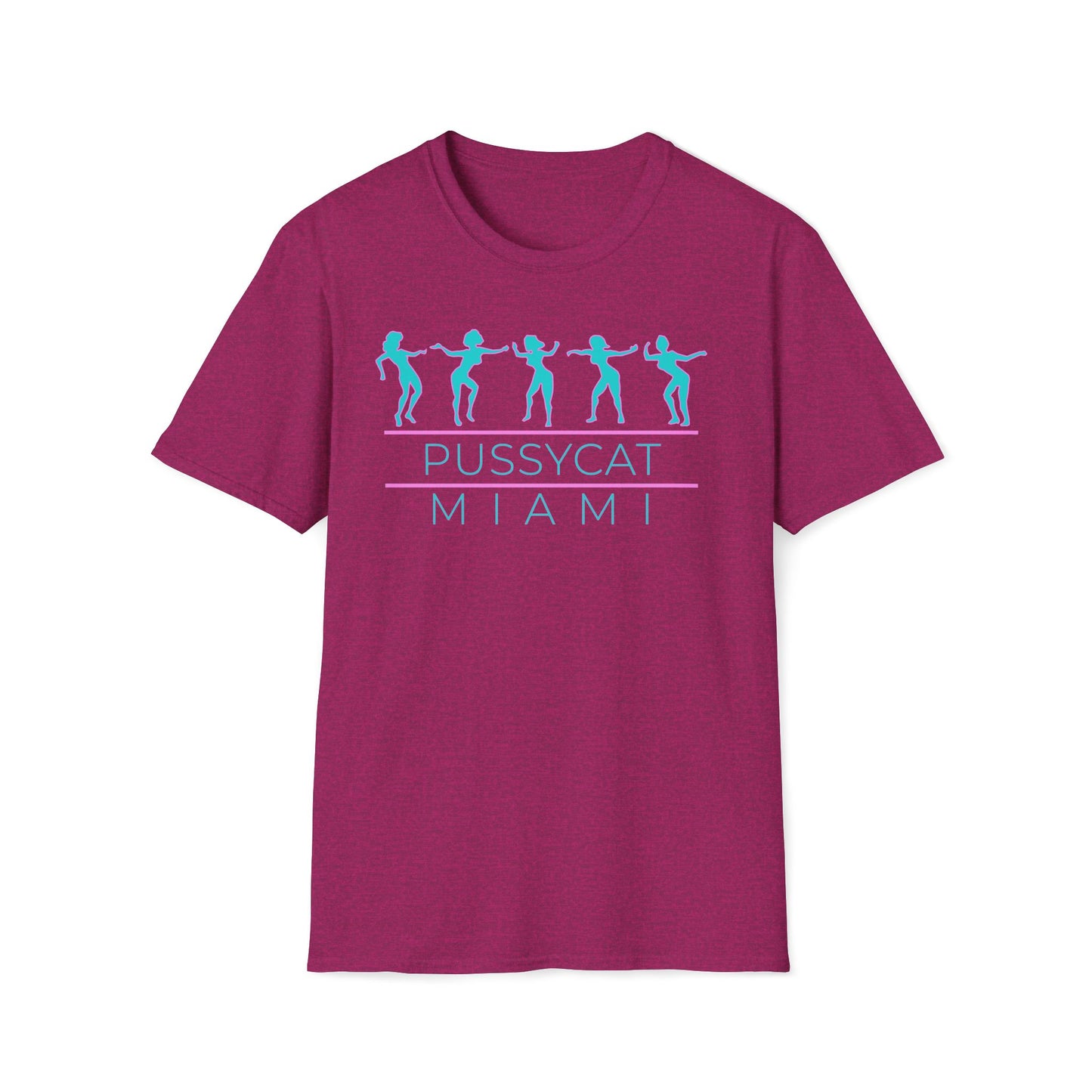 Pussycat Miami Unisex T-Shirt - Trendy Summer Tee for Beach Days, Vacations, Theme Parties, Casual Outfits, Gift for Friends