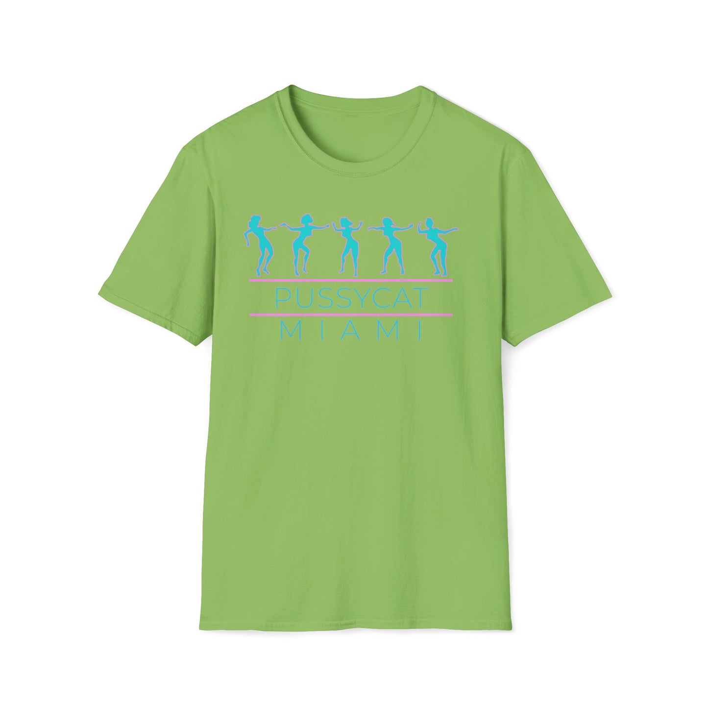 Pussycat Miami Unisex T-Shirt - Trendy Summer Tee for Beach Days, Vacations, Theme Parties, Casual Outfits, Gift for Friends