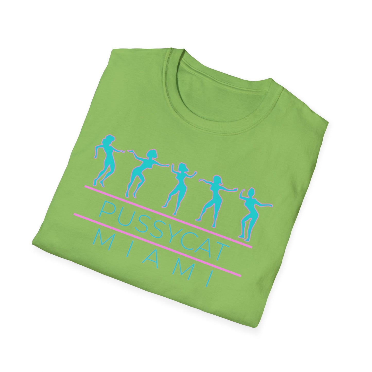 Pussycat Miami Unisex T-Shirt - Trendy Summer Tee for Beach Days, Vacations, Theme Parties, Casual Outfits, Gift for Friends