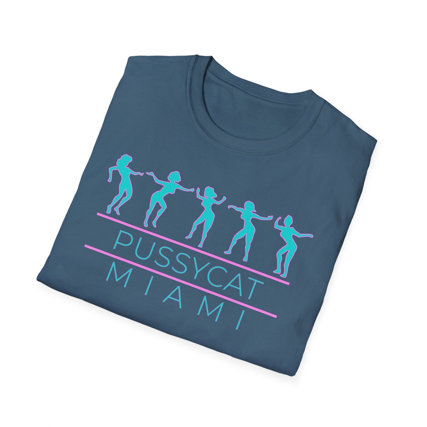 Pussycat Miami Unisex T-Shirt - Trendy Summer Tee for Beach Days, Vacations, Theme Parties, Casual Outfits, Gift for Friends